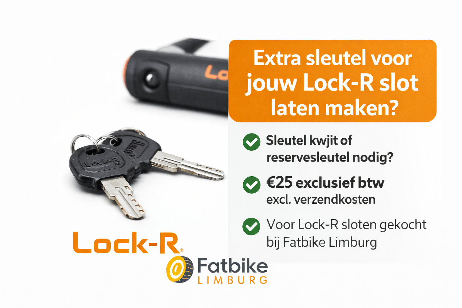 🔑 EXTRA SLEUTEL SERVICE – FATBIKE SLOTEN
